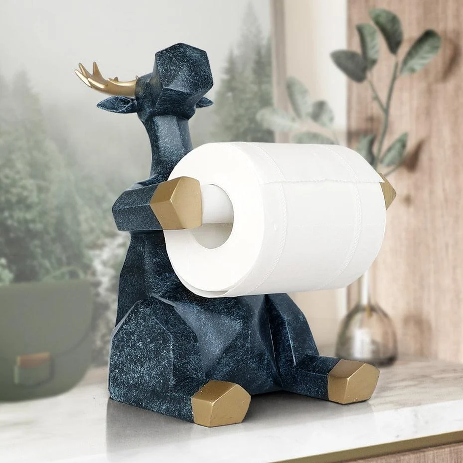 Animal Statue Craft Roll Paper Holder Table Living Room Office Restaurant Hanging Paper Elephant Deer Figurine 5ae815f6 69b1 4cc1 877b F93a842d75e2