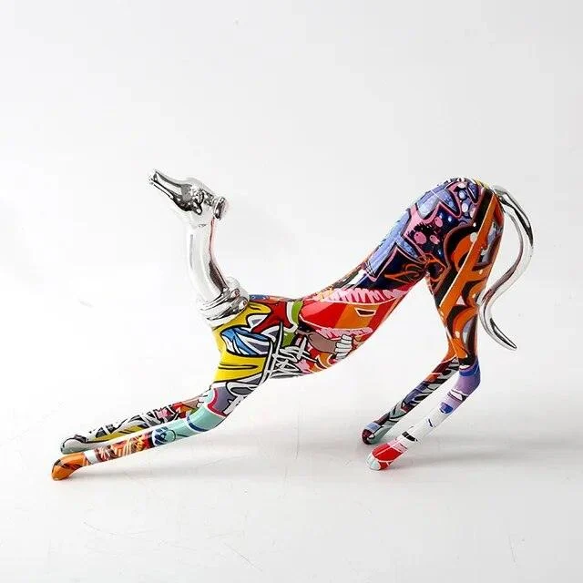 Animal Dog Doberman European Sculptures and Statues Ornaments Modern Resin Crafts -