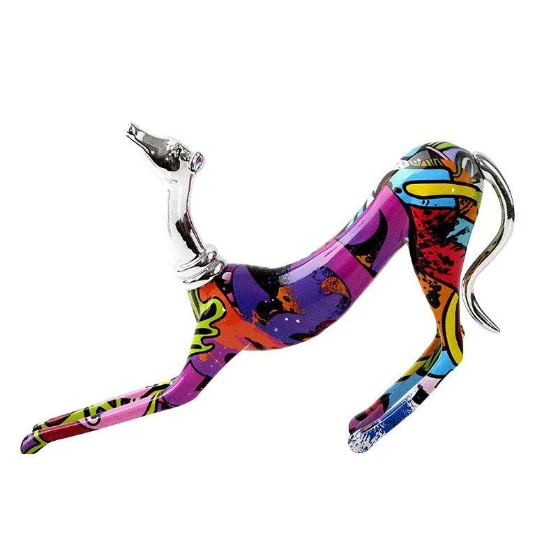 Animal Dog Doberman European Sculptures and Statues Ornaments Modern Resin Crafts -