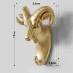 Animal Head Wall Hooks Stylish and Functional Decor for Your Space