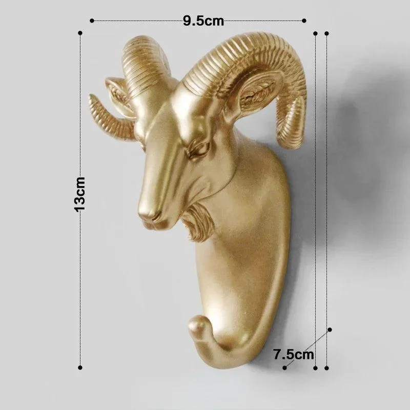 Animal Head Wall Hooks - Stylish and Functional Décor for Your Space -