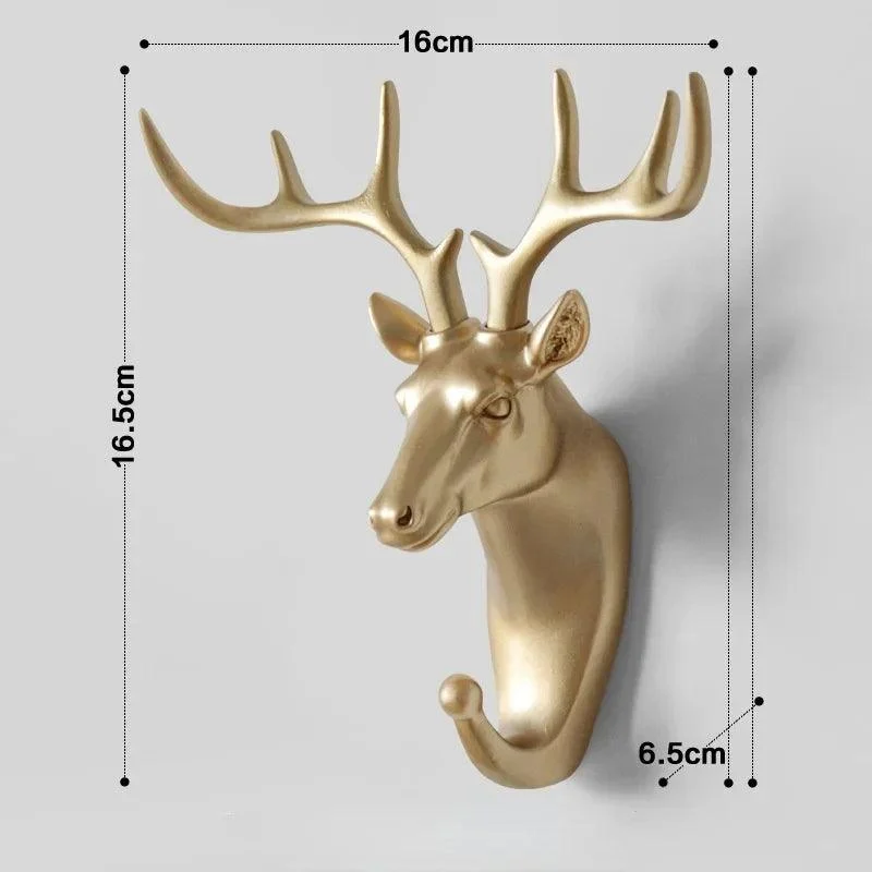 Animal Head Wall Hooks - Stylish and Functional Décor for Your Space -
