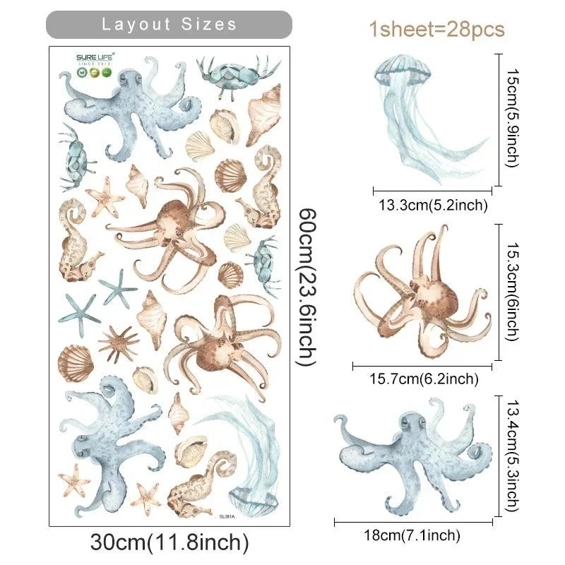 Animals in the Wild Wall Sticker | Atmospheric wall stickers for your child's room -  - #tag1#