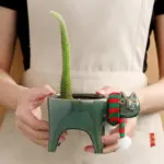 Animated Cat Ceramic Vase tag1