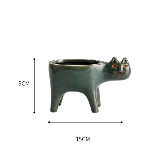 Animated Cat Ceramic Vase -  - #tag1#