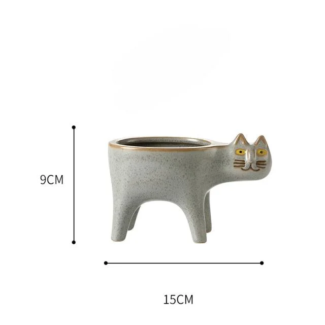 Animated Cat Ceramic Vase -  - #tag1#