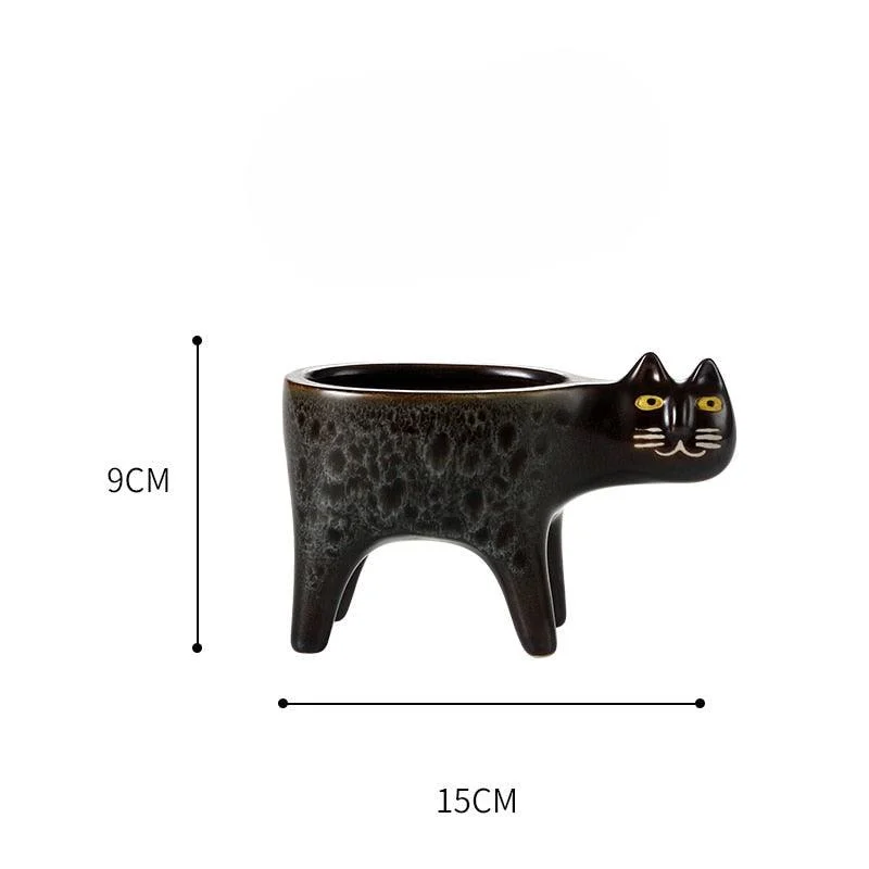 Animated Cat Ceramic Vase -  - #tag1#
