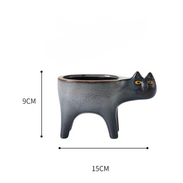 Animated Cat Ceramic Vase -  - #tag1#
