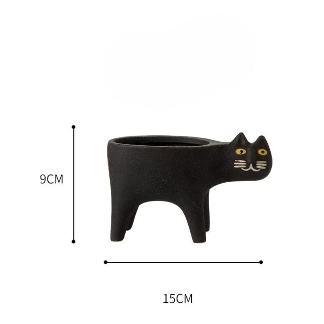 Animated Cat Ceramic Vase -  - #tag1#