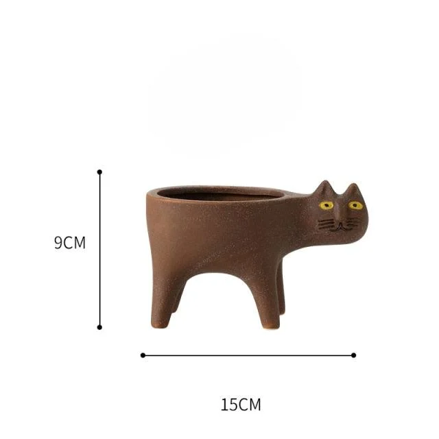 Animated Cat Ceramic Vase -  - #tag1#