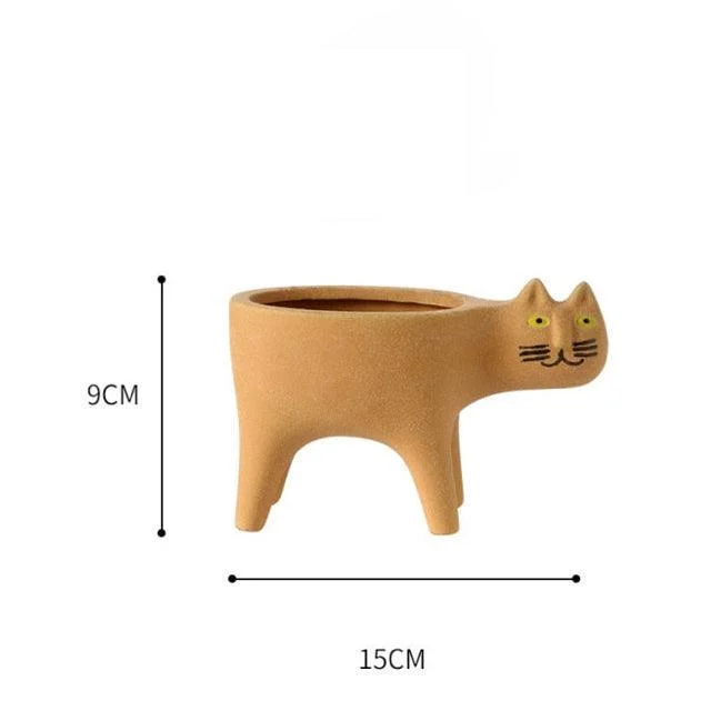 Animated Cat Ceramic Vase -  - #tag1#