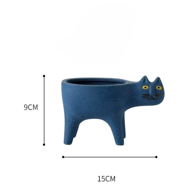 Animated Cat Ceramic Vase -  - #tag1#