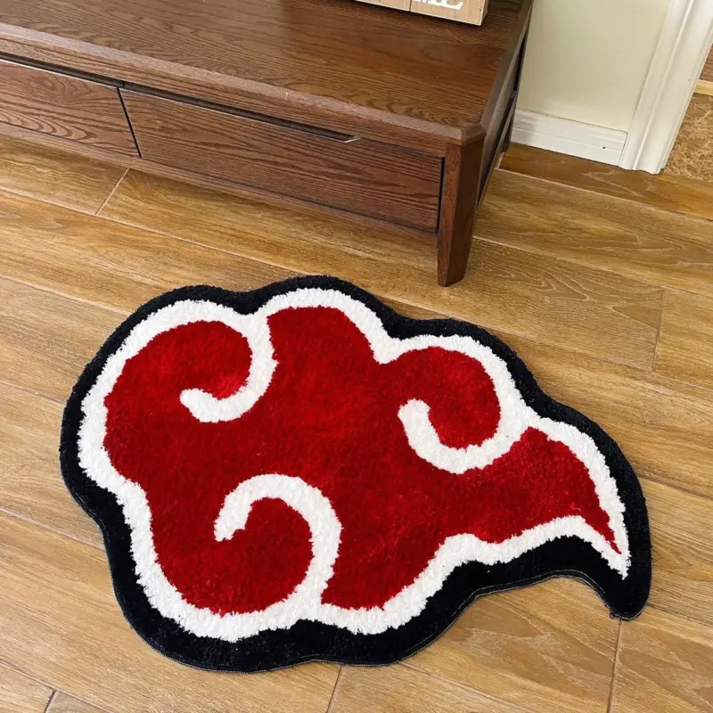 Anime Red Cloud Rug tag1
