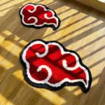 Anime Red Cloud Rug tag1