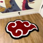 Anime Red Cloud Rug tag1