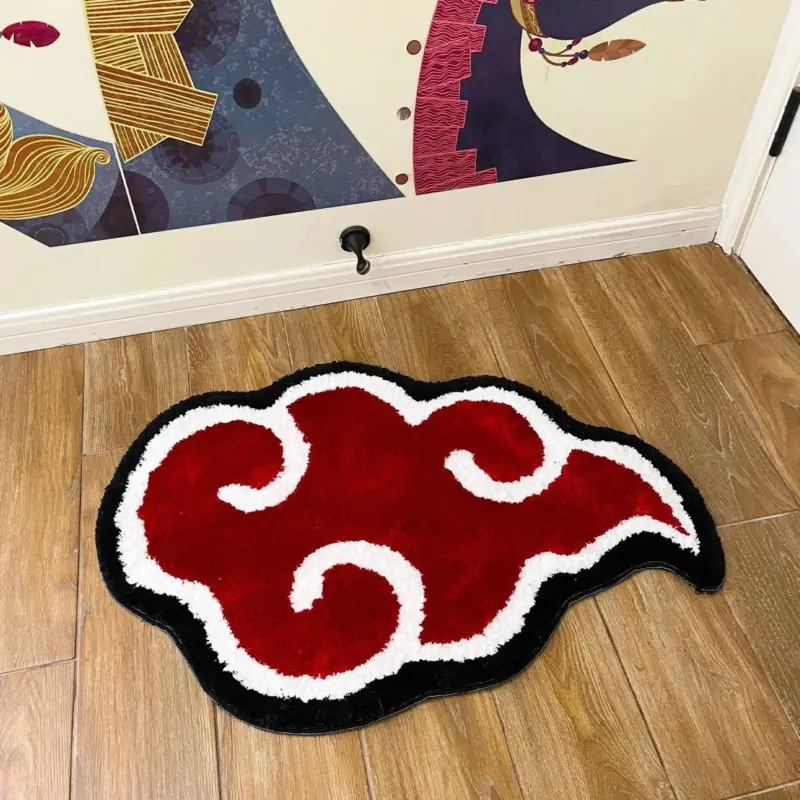 Anime Red Cloud Rug tag1
