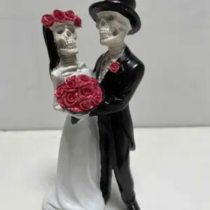 Anniversary Wedding Halloween Decoration Ghost Couple Pair Resin Elf Ornament -  - #tag1#