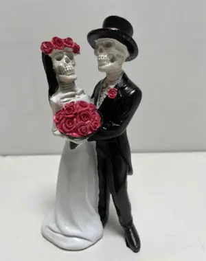Anniversary Wedding Halloween Decoration Ghost Couple Pair Resin Elf Ornament