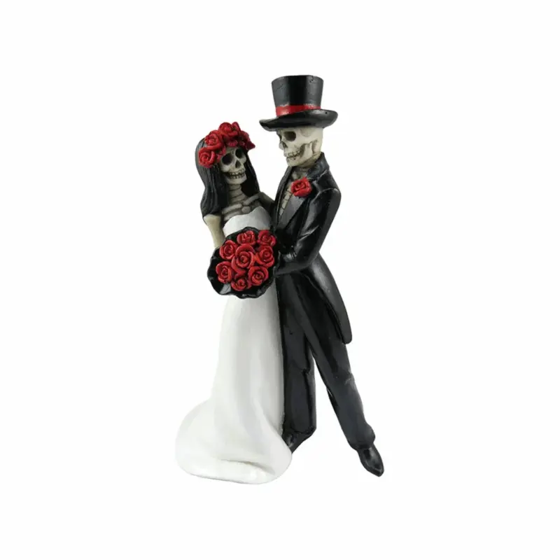 Anniversary Wedding Halloween Decoration Ghost Couple Pair Resin Elf Ornament tag1
