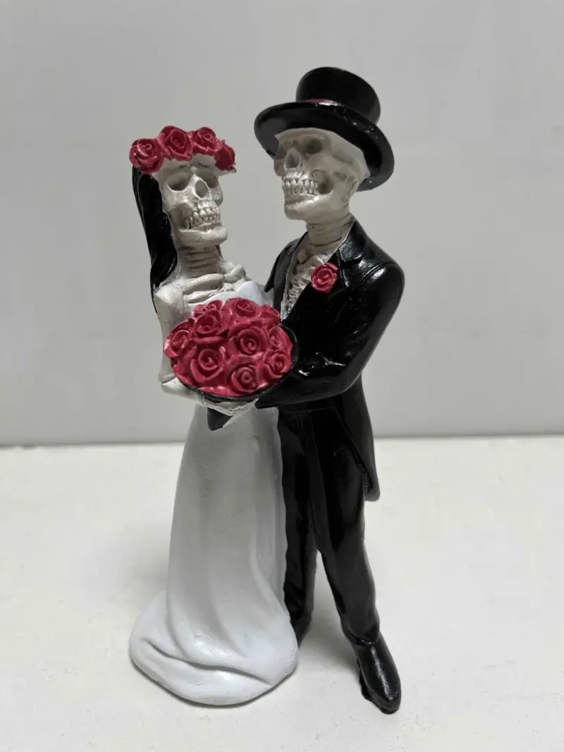Anniversary Wedding Halloween Decoration Ghost Couple Pair Resin Elf Ornament tag1