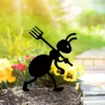 Ant garden decoration Working metal ant tag1
