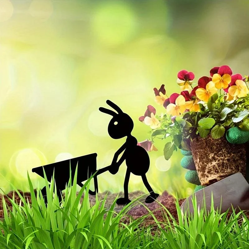 Ant garden decoration | Working metal ant -  - #tag1#