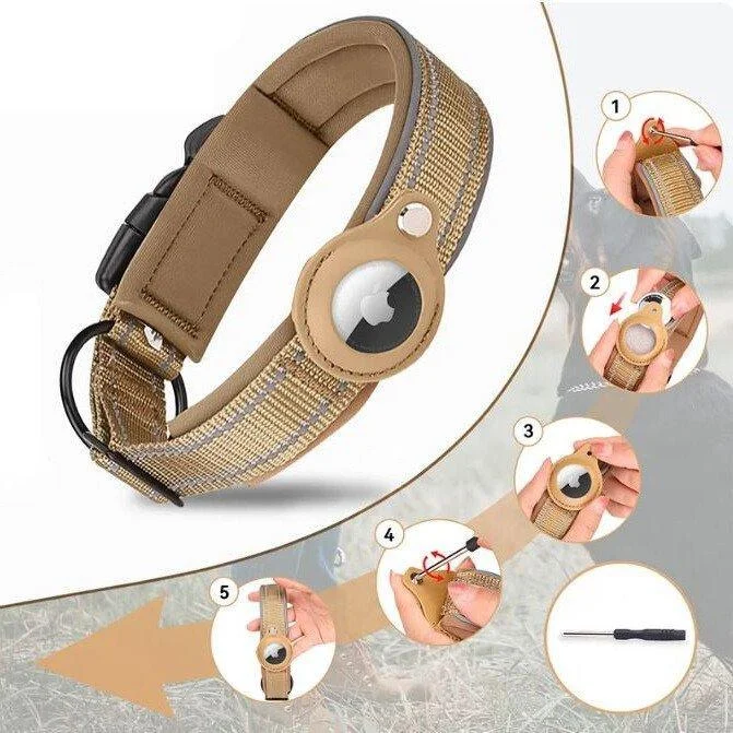 Anti-Loss Apple AirTag Tracker Collar | Safe and Convenient -  - #tag1#