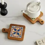 Anti Scalding Pan Coaster Wooden Tile tag1