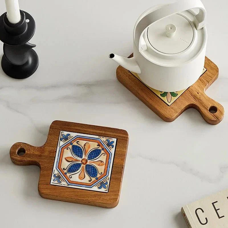 Anti-Scalding Pan Coaster Wooden Tile -  - #tag1#