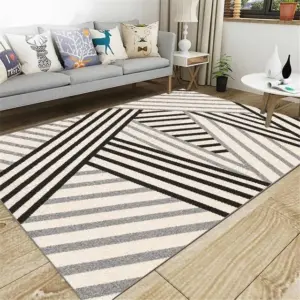 Anti-Slip Area Living Room Rug, Stripes