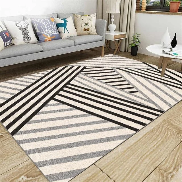 Anti-Slip Area Living Room Rug, Stripes -  - #tag1#