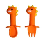 Anti Slip Dinosaur Fork Spoon Set tag1