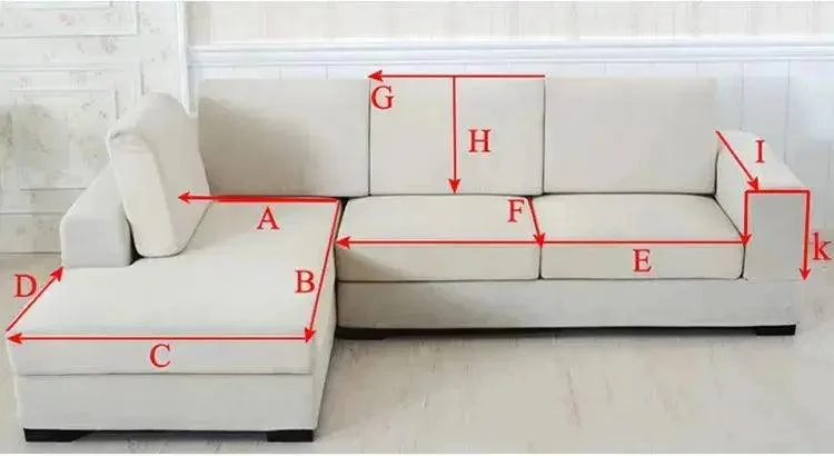 Anti-Slip Sofa Cover in L-Shape - Sofa Protector -  - #tag1#