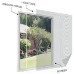 Anti mosquito Self adhesive Window Screen tag1
