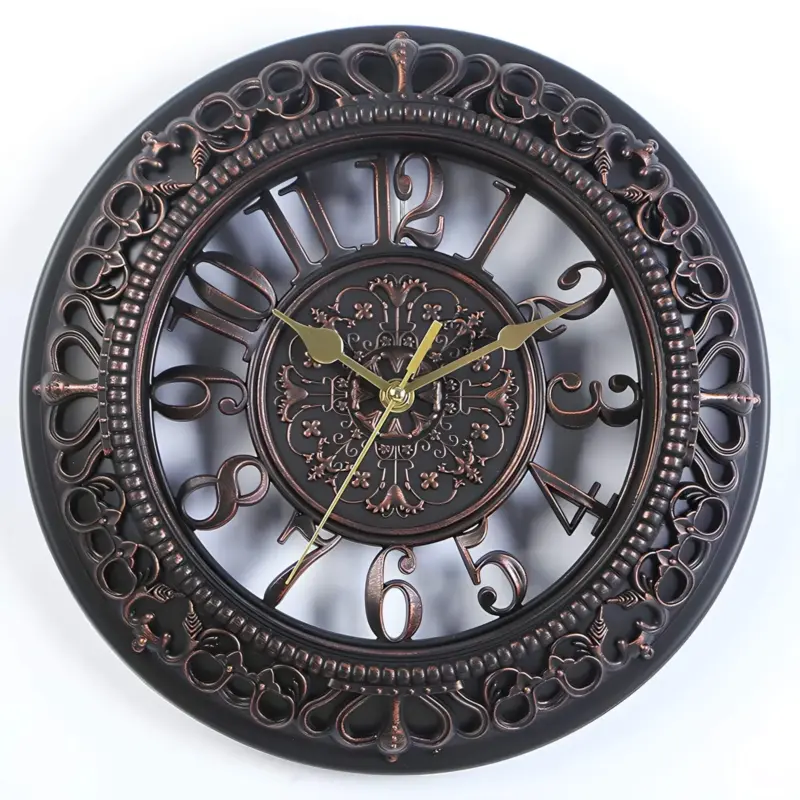 AntikeEleganzWanduhr KlassischesDesignmitCharmantenDetails3