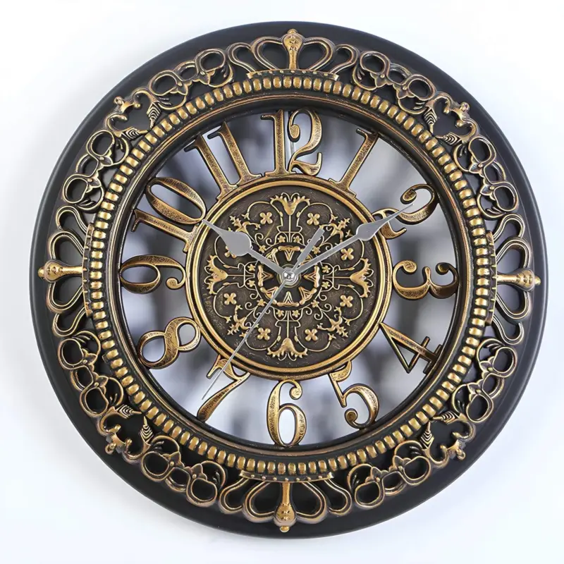 AntikeEleganzWanduhr KlassischesDesignmitCharmantenDetails4