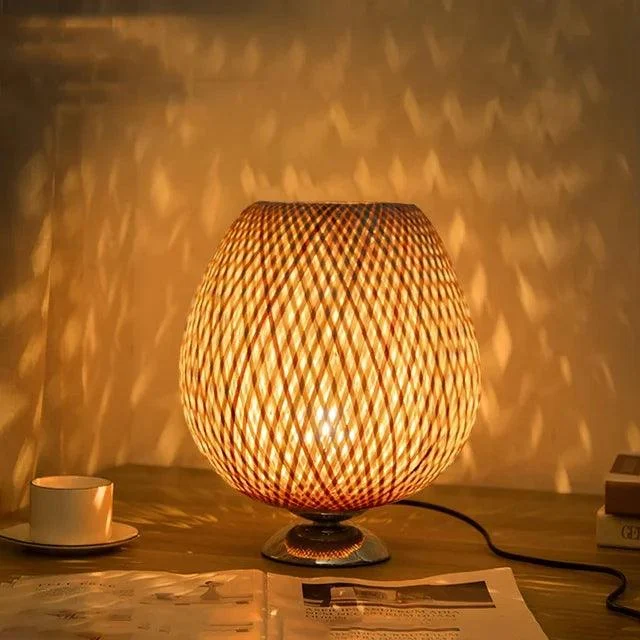 AntiqueBamboo - Vintage Bamboo Table Lamp -  - #tag1#