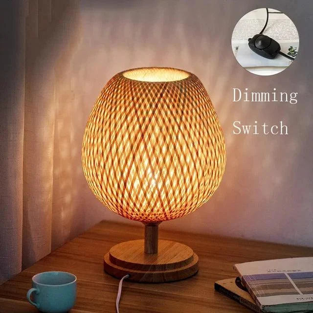 AntiqueBamboo - Vintage Bamboo Table Lamp -  - #tag1#