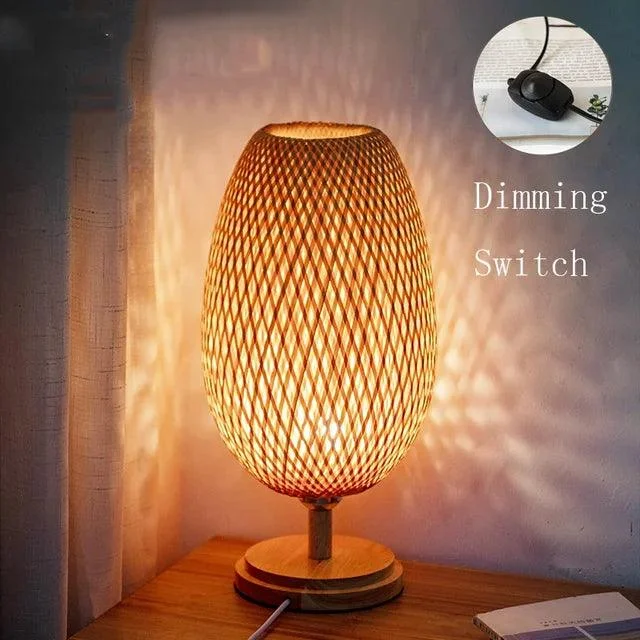 AntiqueBamboo - Vintage Bamboo Table Lamp -  - #tag1#