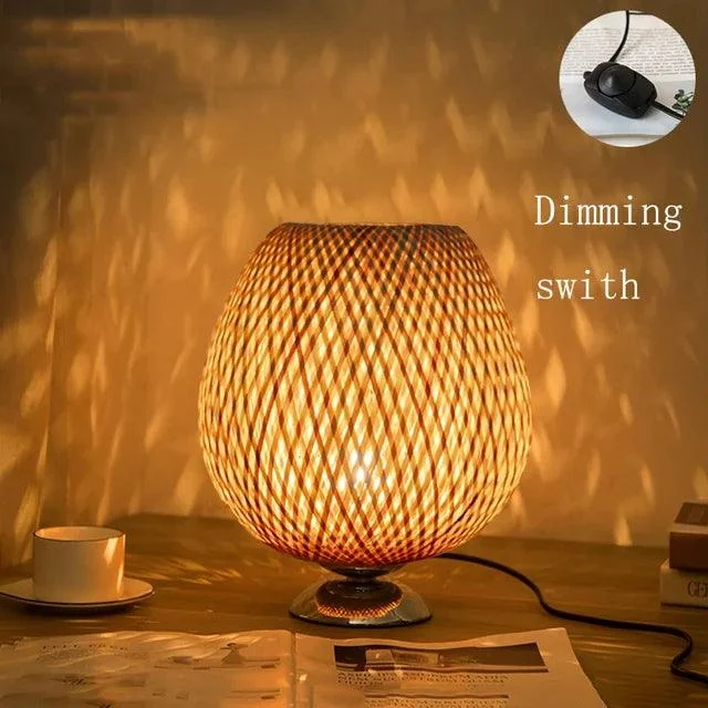 AntiqueBamboo - Vintage Bamboo Table Lamp -  - #tag1#
