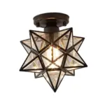 AntiqueStarMetalShadeSemiFlushMountCeilingLight-Homdiy_1 AntiqueStarMetalShadeSemiFlushMountCeilingLight Homdiy