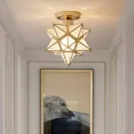 AntiqueStarMetalShadeSemiFlushMountCeilingLight-Homdiy_4 AntiqueStarMetalShadeSemiFlushMountCeilingLight Homdiy