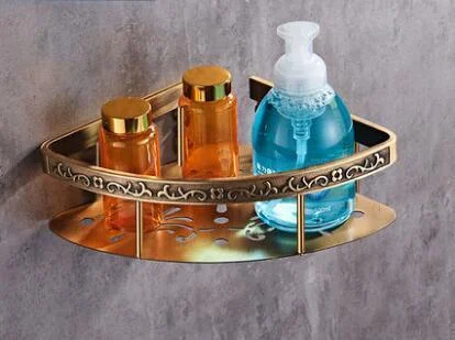 Antique Bronze Carved Bathroom Accessories Set Aluminum Bath Hardware Sets Towel Rack, Paper holder Toilet Brush Holder -  - #tag1#