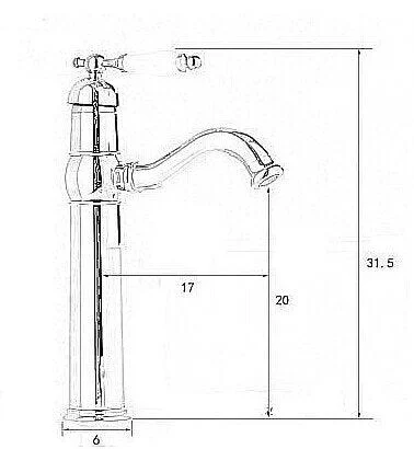 Antique Deck Mounted Single Handle -  - #tag1#