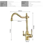 Antique Kitchen Purify Faucets Tap Cold and Hot 360 Rotation with Water Purification Features tag1