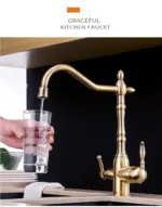 Antique Kitchen Purify Faucets Tap Cold and Hot 360 Rotation with Water Purification Features tag1