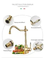 Antique Kitchen Purify Faucets Tap Cold and Hot 360 Rotation with Water Purification Features tag1
