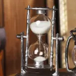 Antique Lantern Sand Glass Resin Figurines Sculptures and Statues