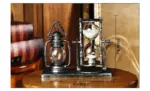 Antique Lantern Sand Glass Resin Figurines Sculptures and Statues