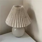 Antique Pleated Vintage Table Lamp with Pleats tag1